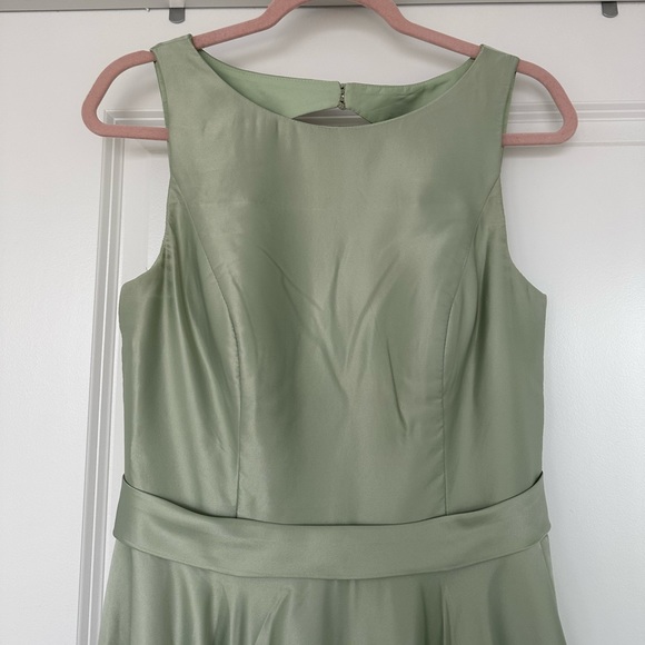 DONATED Azazie Jakayla Dress in Dusty Sage size 6 - Picture 5 of 11